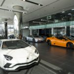 Largest-Lamborghini-Showroom-Opens-In-Dubai-Interior-White-Aventador-S-And-Yellow-Huracan-Spyder-1024×683